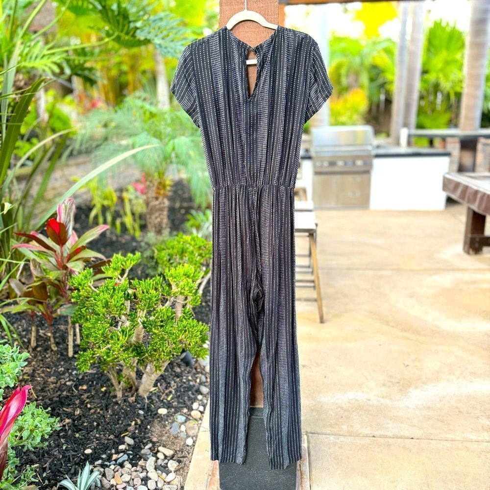 CLEOBELLA women’s black short sleeve jumpsuit with pockets